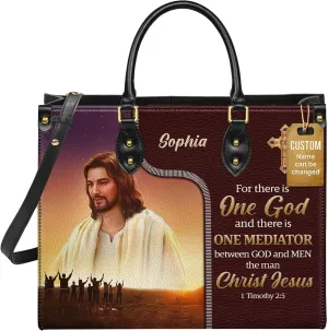 Personalized Leather Handbag for Women, Custom Name Church Bags, Christian Gifts for God Lovers, Ideal for Mother’s Day Gifts