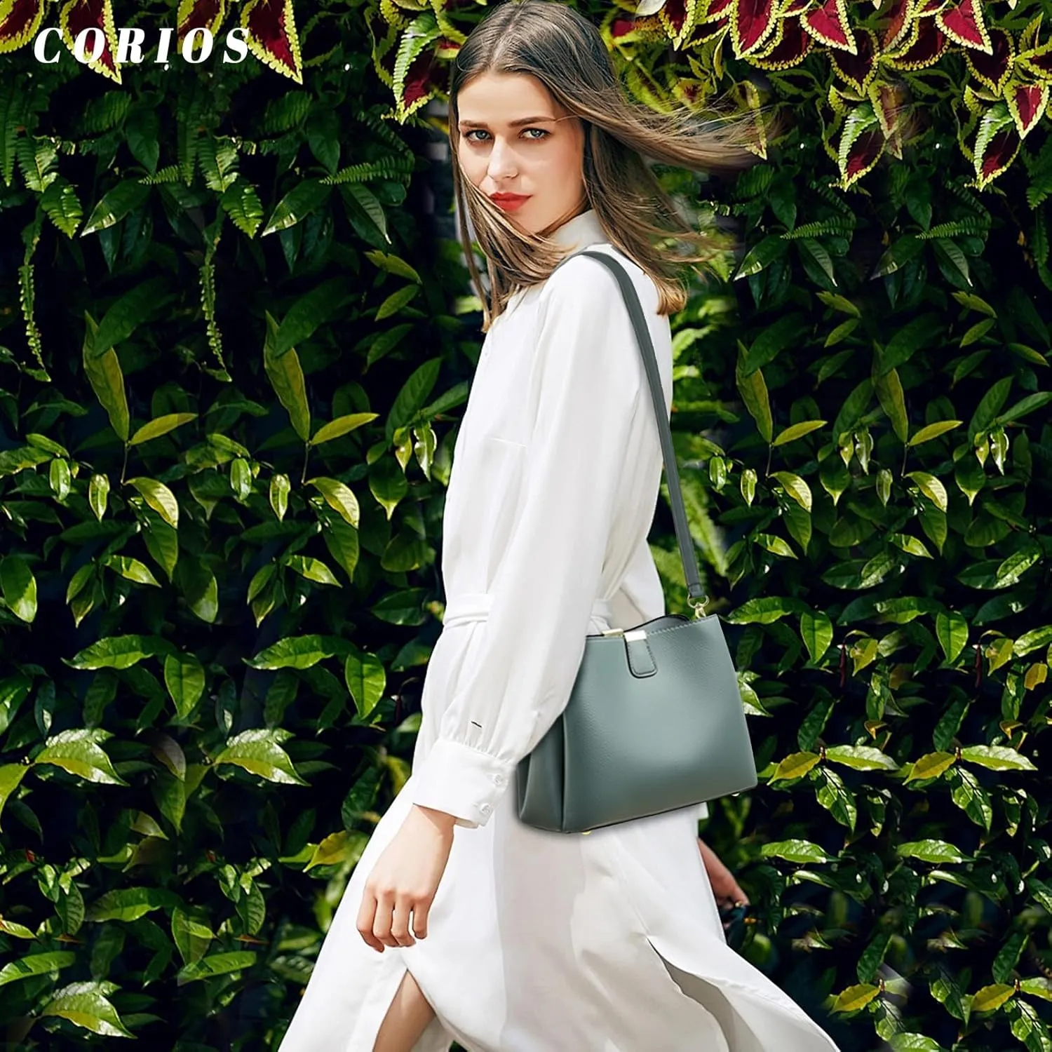 PU Leather Crossbody Bag for Women Elegant Handbag Ladies Shoulder Bag Retro Messenger Bag Waterproof Top-handle Bag