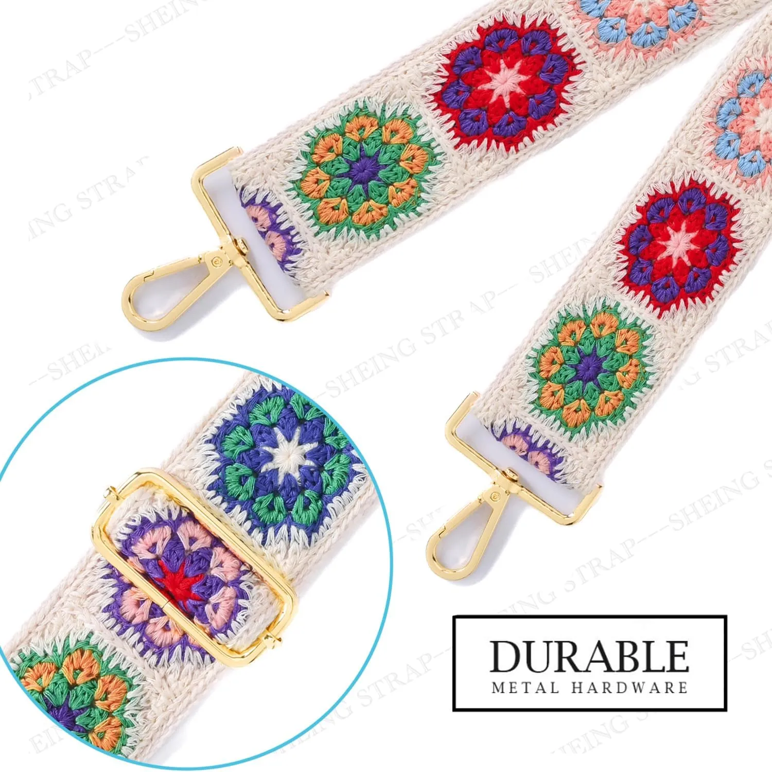 Purse Strap Replacement Crossbody Handbag Wide Shoulder Strap Adjustable