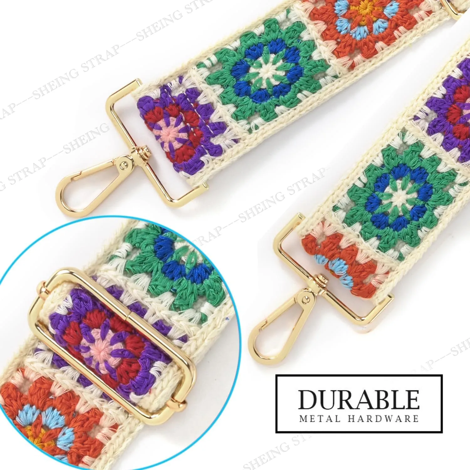 Purse Strap Replacement Crossbody Handbag Wide Shoulder Strap Adjustable