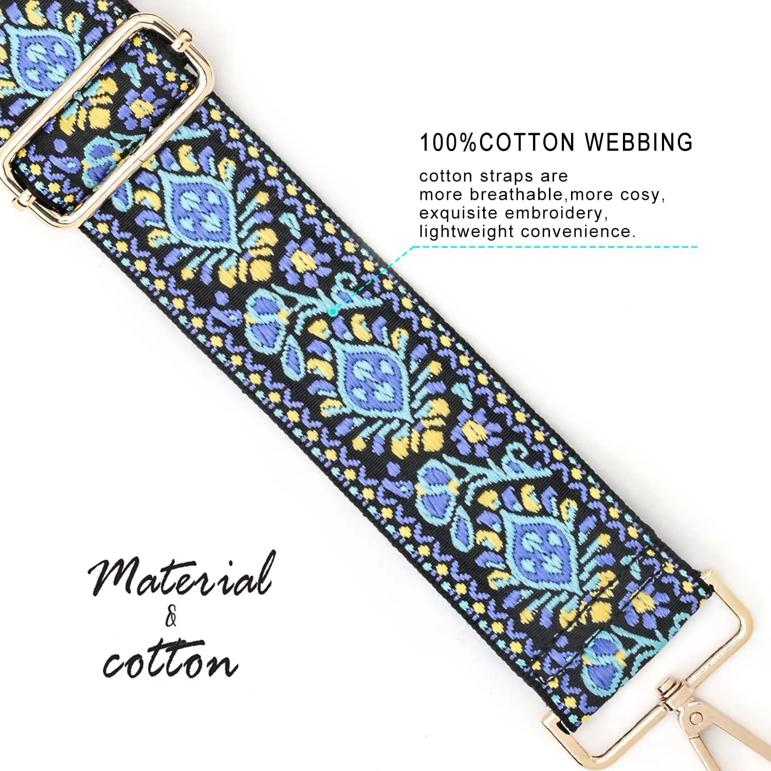 Purse Strap Wide Replacement Crossbody Strap Handbag Guitar Strap Purse Shoulder Strap Adjustable