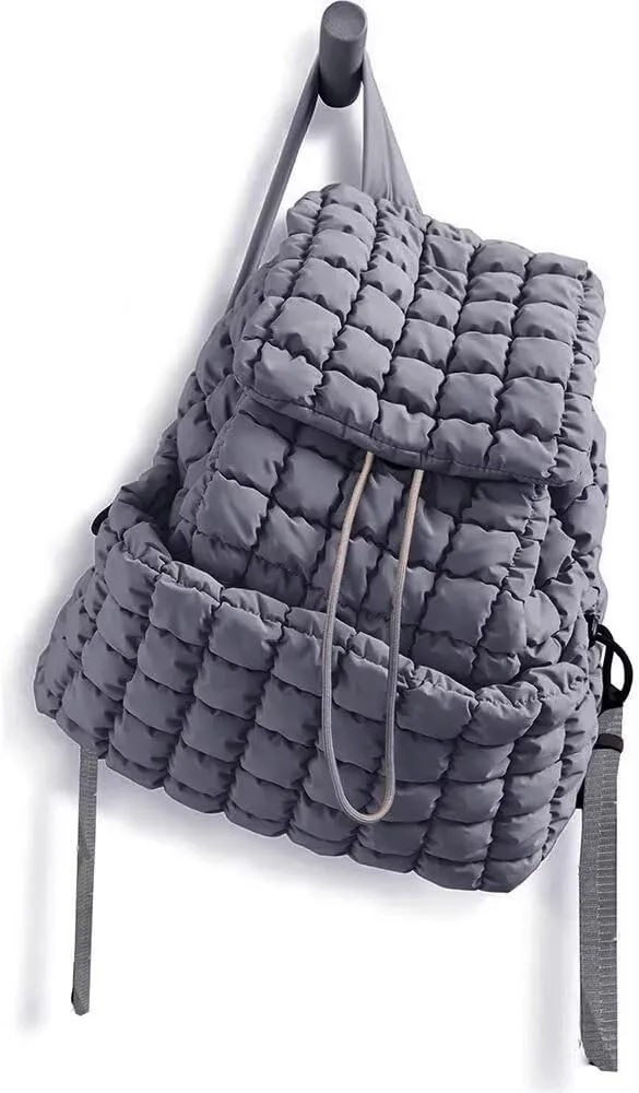 Quilted Puffer Backpack Purse for Women,Fashion Lightweight Backpack Rucksack Bag for Travel Hiking Gymming