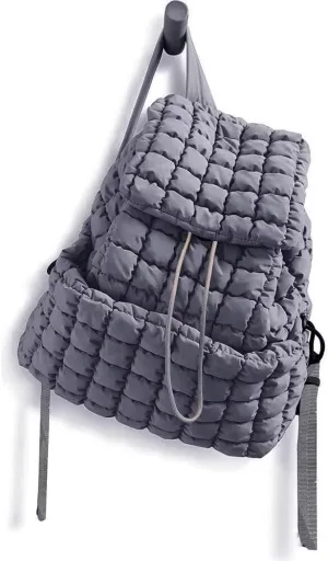 Quilted Puffer Backpack Purse for Women,Fashion Lightweight Backpack Rucksack Bag for Travel Hiking Gymming