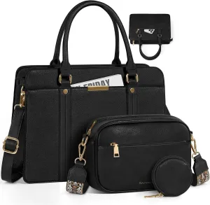 RAINSMORE Purses and Handbags for Women Shoulder Tote Purse and Wallet Set Satchel Bag Crossbody Top Handle Handbag Set 3pcs