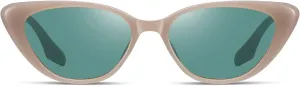 Retro Vintage Narrow Cat Eye Sunglasses for Women 90s Small Chic Style Trendy Sunnies UV400 Protection FZN7514