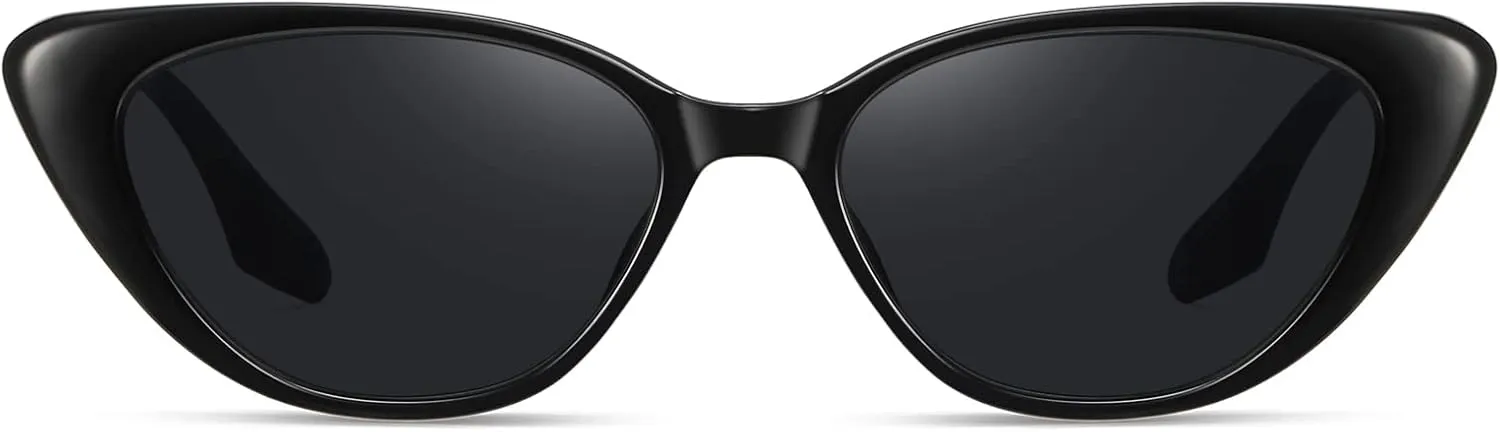 Retro Vintage Narrow Cat Eye Sunglasses for Women 90s Small Chic Style Trendy Sunnies UV400 Protection FZN7514