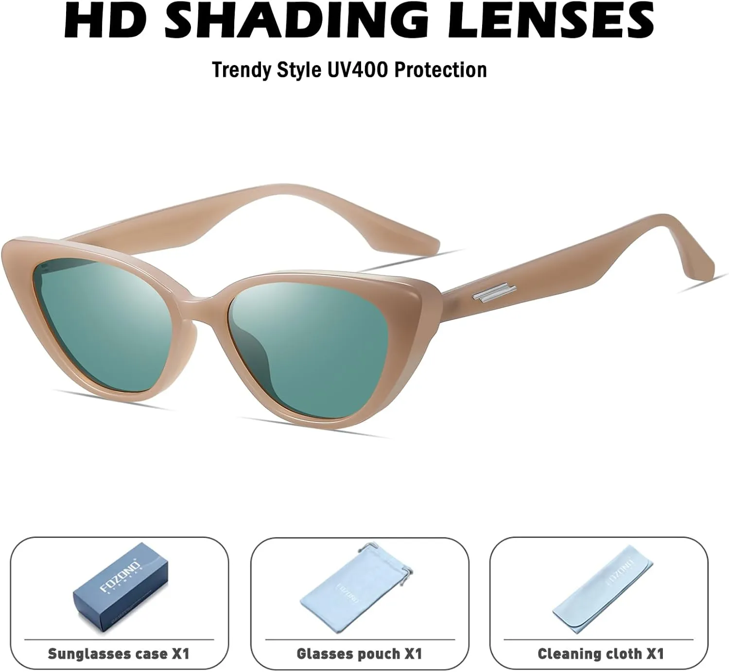 Retro Vintage Narrow Cat Eye Sunglasses for Women 90s Small Chic Style Trendy Sunnies UV400 Protection FZN7514