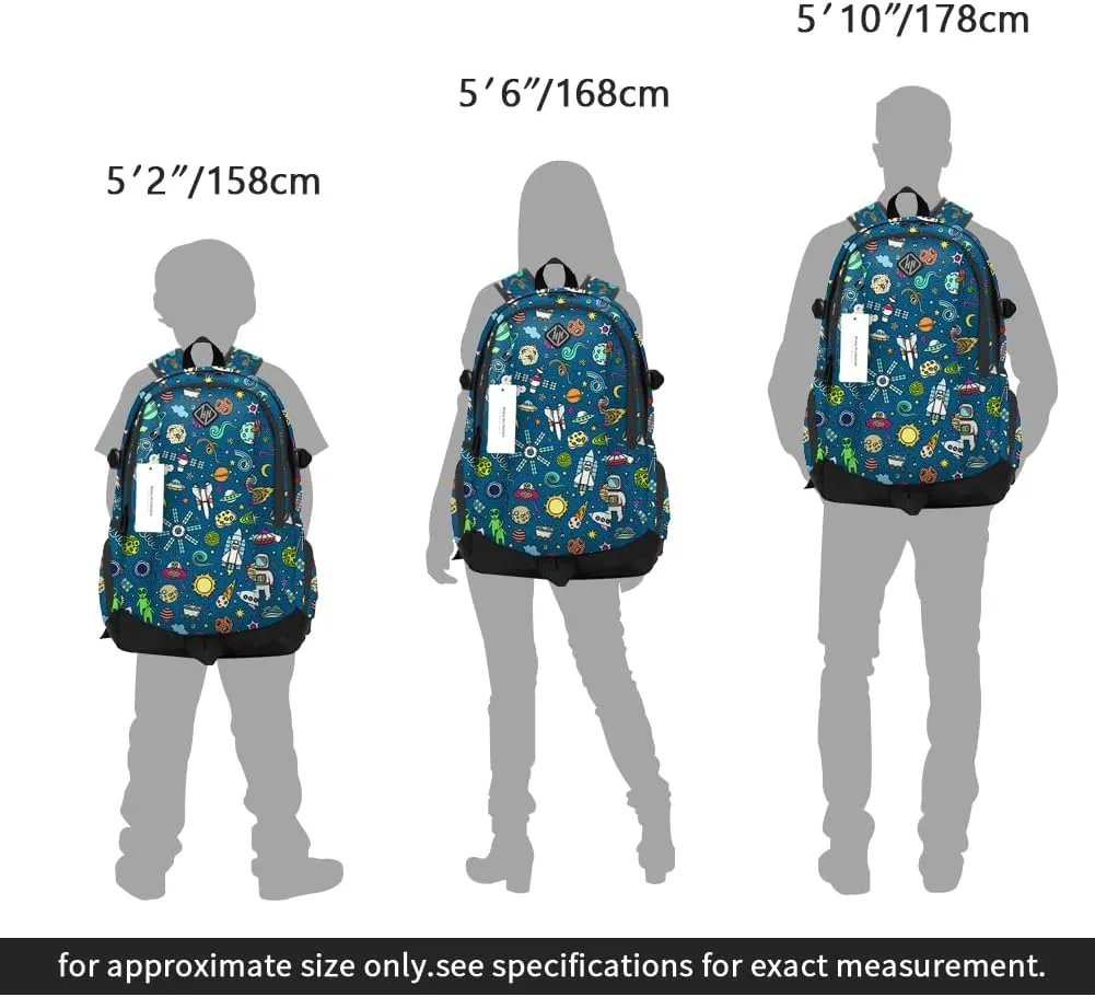 rickyh style School Backpack Travel Bag for Men & Women Lightweight College Back Pack with Laptop Compartmen