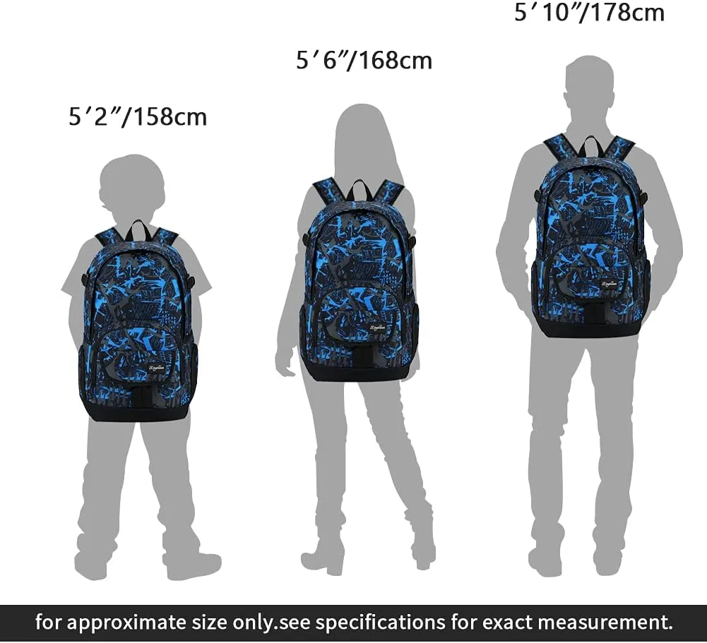 rickyh style School Backpack Travel Bag for Men & Women Lightweight College Back Pack with Laptop Compartmen