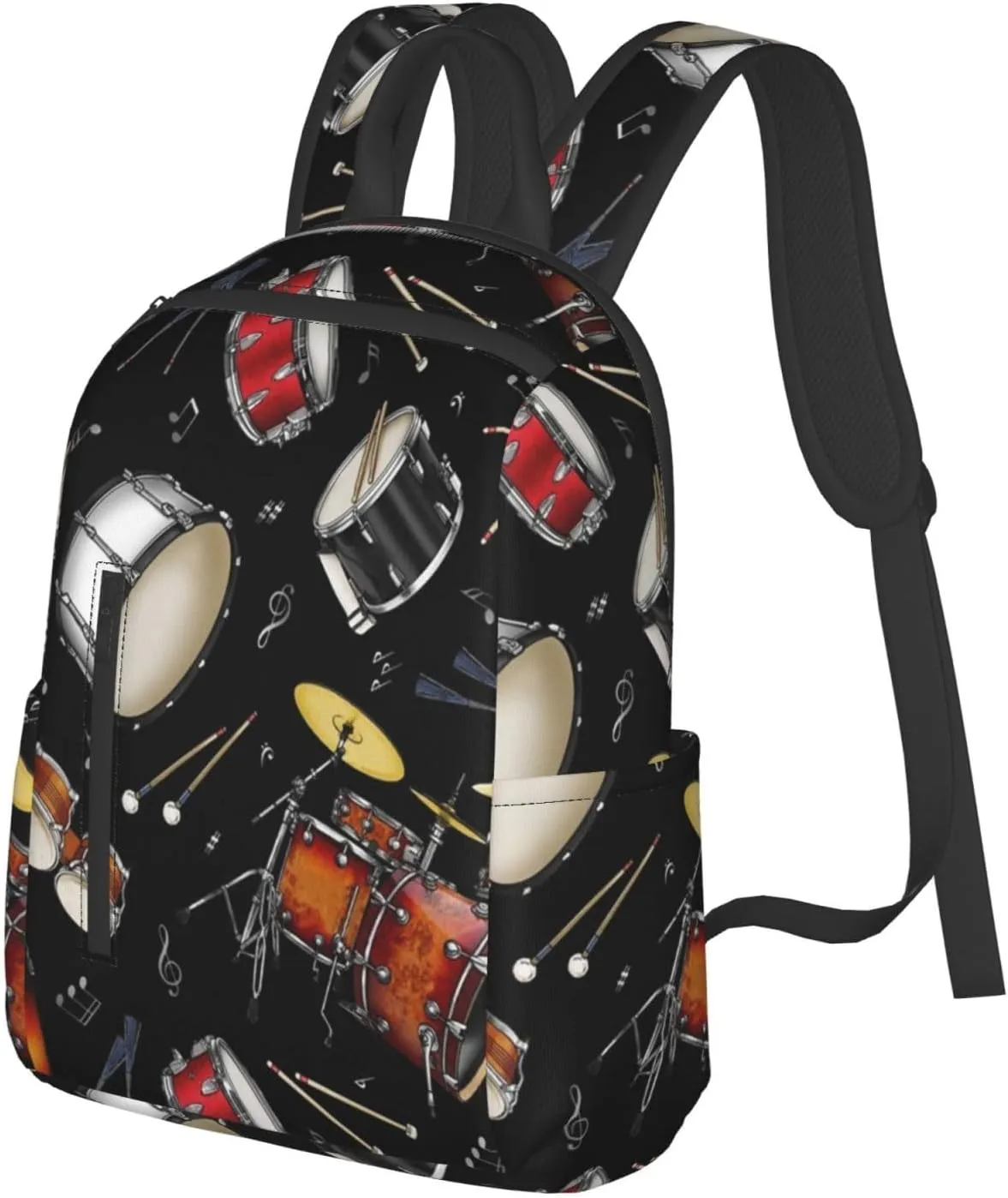 Rock Drum Stand backpack bookbags casual laptop lightweight bag travel laptop daypack