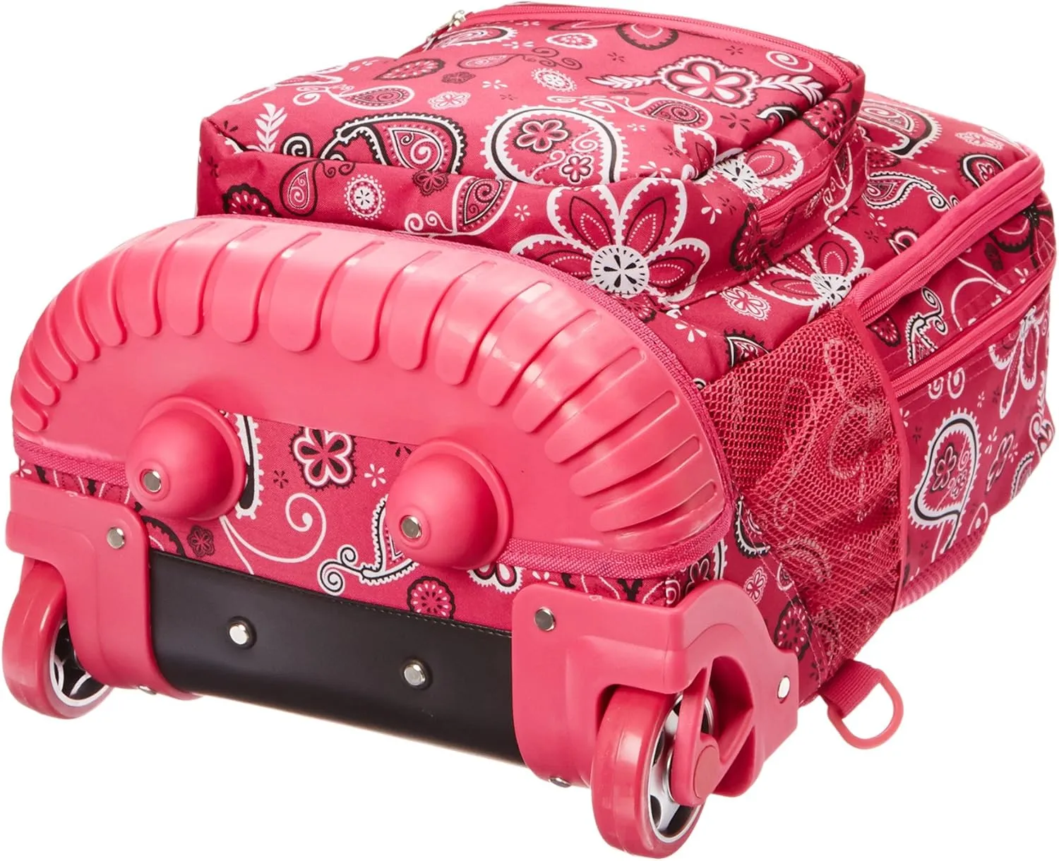 Rockland Single Handle Rolling Backpack, Bandana, One Size