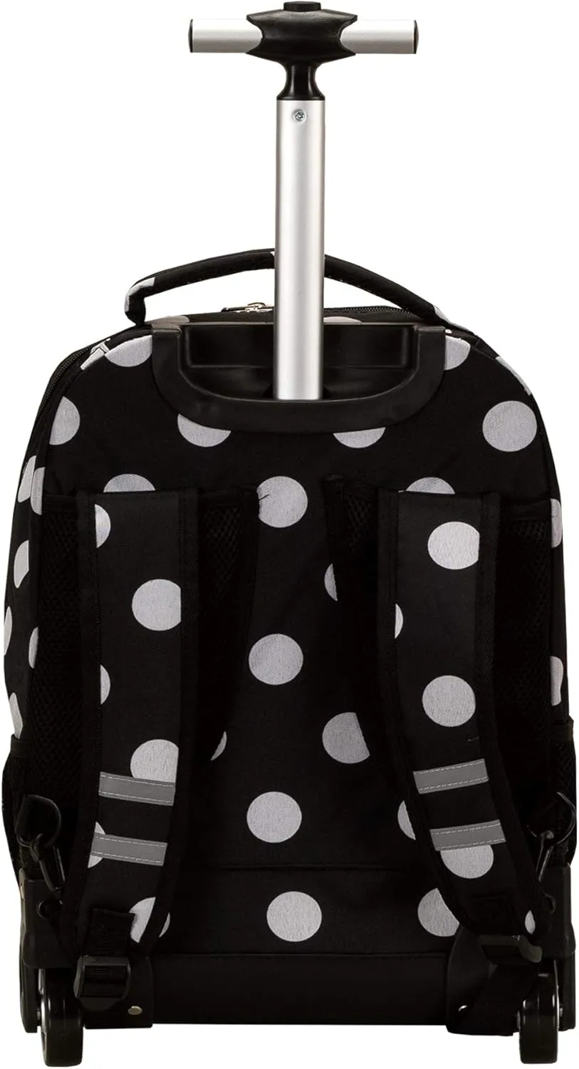 Rockland Single Handle Rolling Backpack, BLACKDOT, One Size