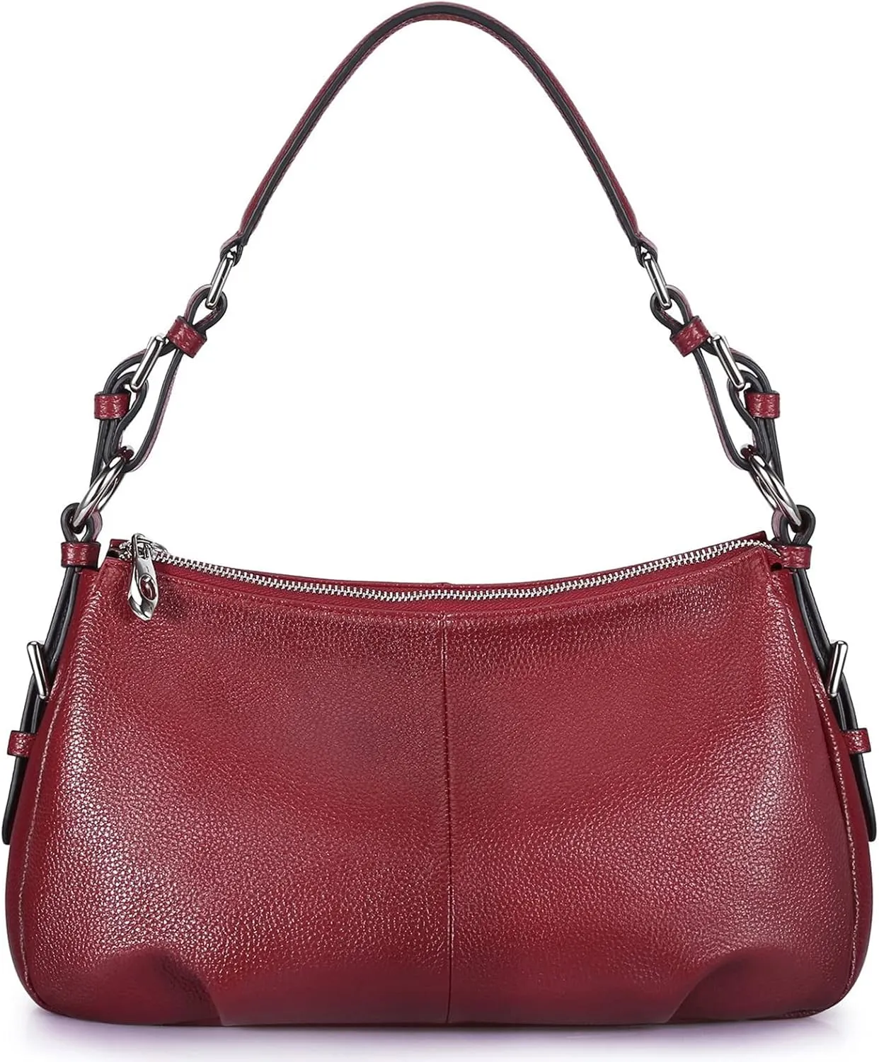 S-ZONE Womens Hobo Genuine Leather Shoulder Bag Top-handle Handbag Ladies Purses