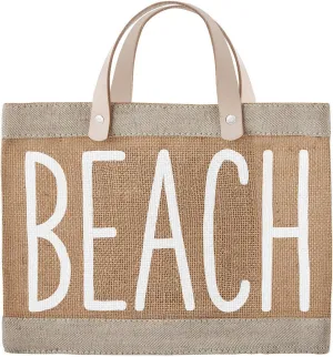 Santa Barbara Design Studio Hold Everything Waterproof Jute Tote Bag, Mini, Beach