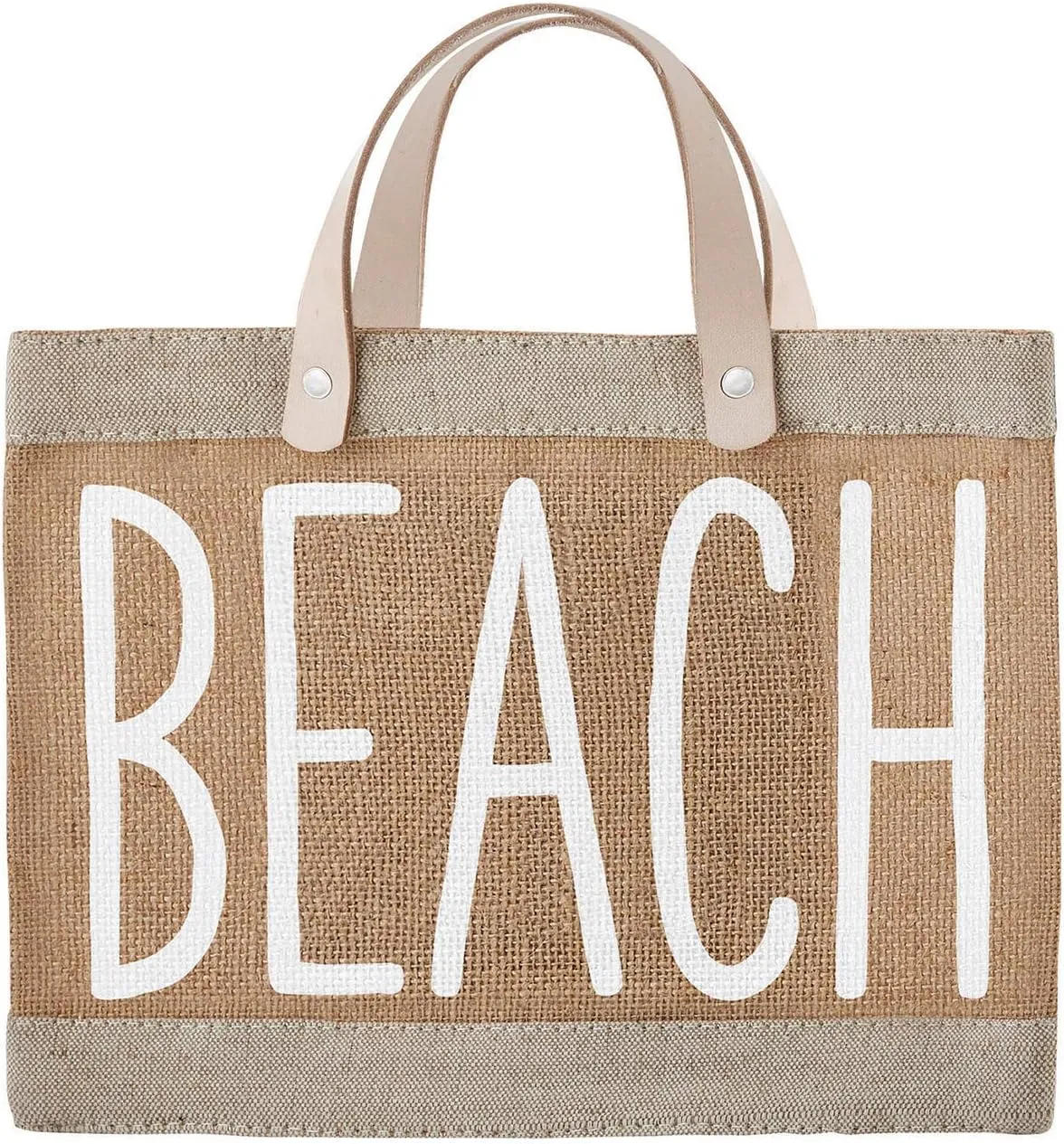 Santa Barbara Design Studio Hold Everything Waterproof Jute Tote Bag, Mini, Beach