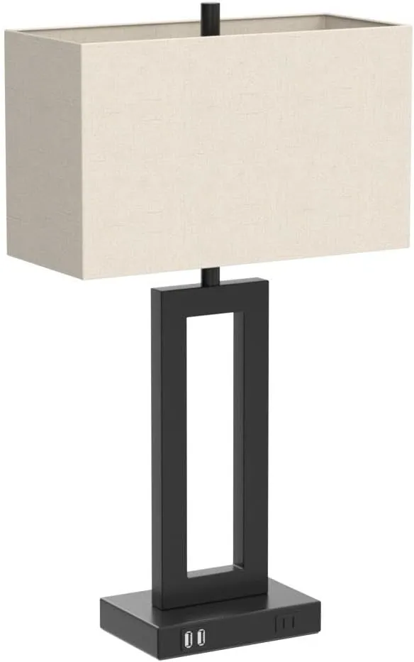 Set of 2 Touch Control Table Lamp with 2 USB Ports, 3-Way Dimmable Modern Nightstand Lamp Sets Bedside Touch Desk Lamp with Fabric Cream Shade For Bedroom Table Living Room Reading, Included Bulbs