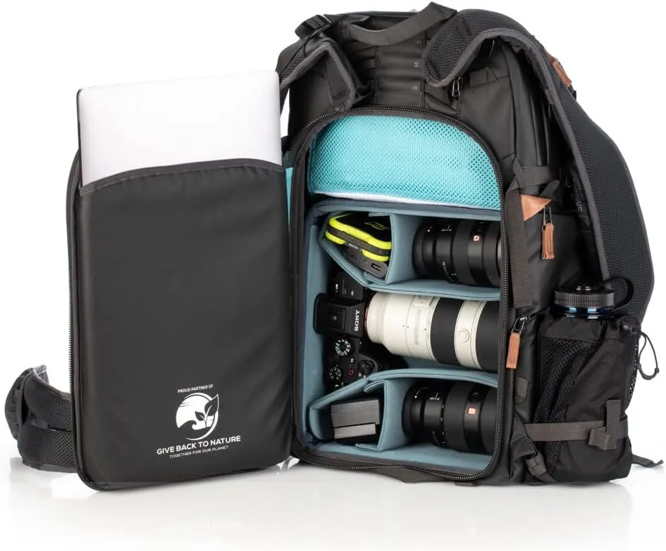 Shimoda Explore V2 30 Water Resistant Camera Backpack - Fits DSLR, Mirrorless Cameras, Batteries & Lenses - Medium Mirrorless V2 Core Unit Modular Camera Insert Included - Black (520-156)