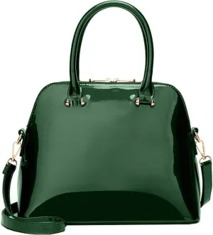 Shiny Patent Leather Handbags and Purses for Women Glossy Shell Shoulder Bag Top Handle Totes Evening Party Satchel