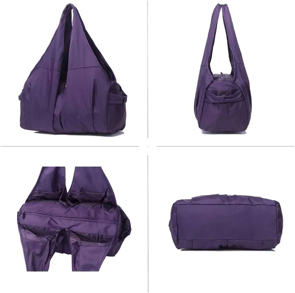 Shoulder Bag for Women, Waterproof Shopping Lightweight Work Purse and Handbag Travel Tote Oxford Nylon Large Capacity Hobo