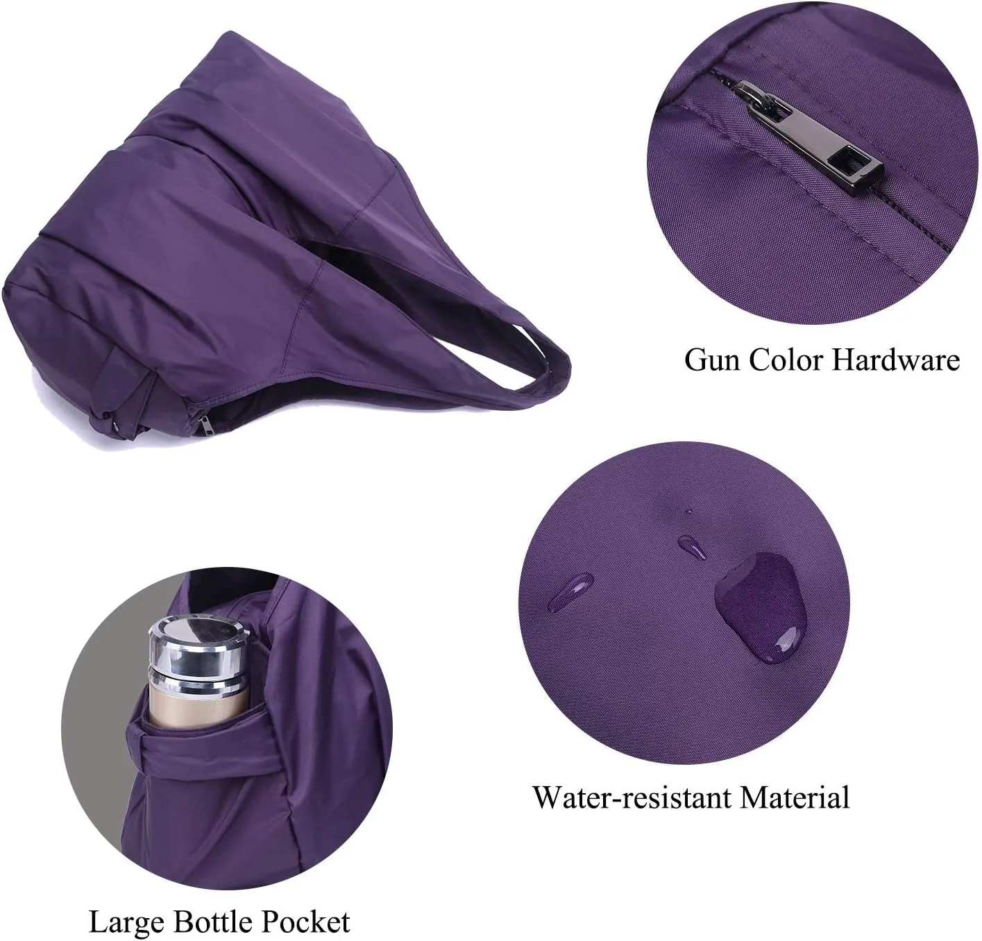 Shoulder Bag for Women, Waterproof Shopping Lightweight Work Purse and Handbag Travel Tote Oxford Nylon Large Capacity Hobo