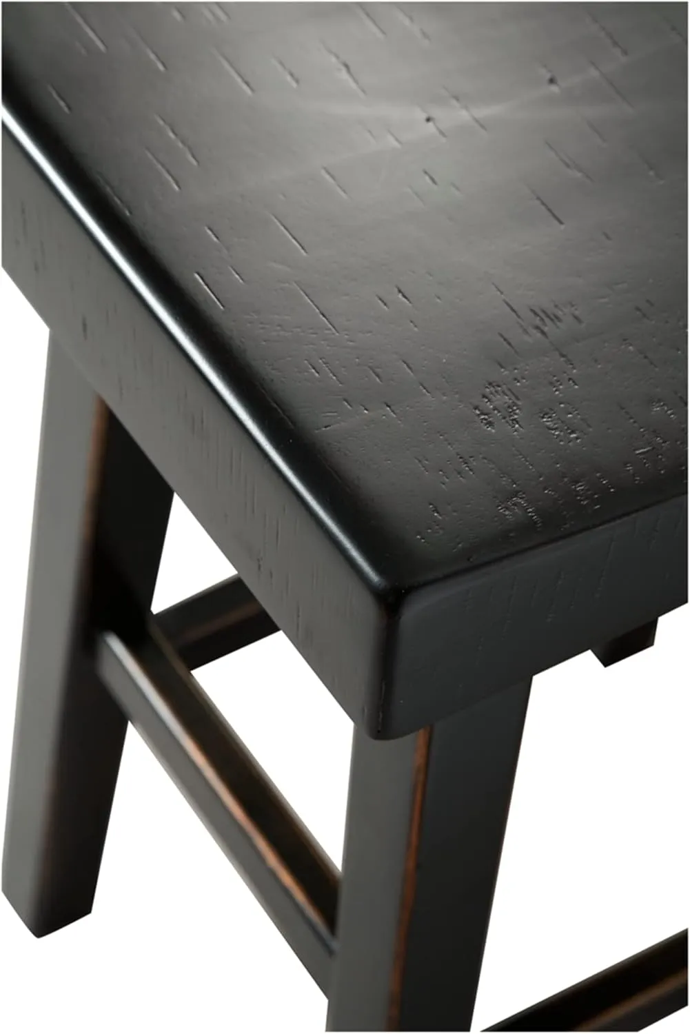 Signature Design by Ashley Glosco Modern Farmhouse 25" Counter Height Barstool, 2 Count, Black
