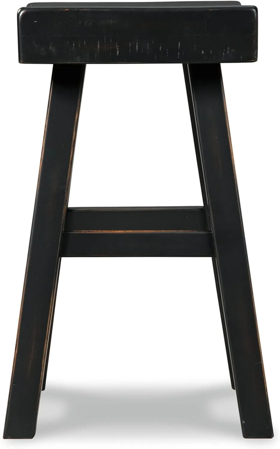 Signature Design by Ashley Glosco Modern Farmhouse 25" Counter Height Barstool, 2 Count, Black