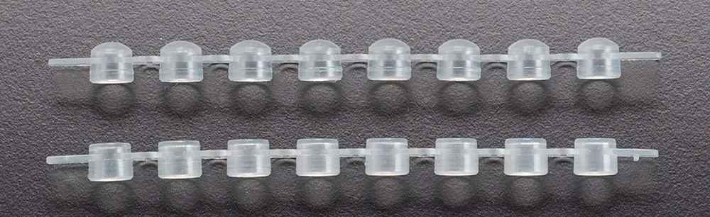 Simport Amplitube T321-3N Polypropylene Domed Cap Strip for 12 x 0.2ml Tube Strip, Natural (Pack of 125)