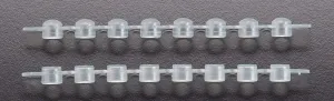 Simport Amplitube T321-3N Polypropylene Domed Cap Strip for 12 x 0.2ml Tube Strip, Natural (Pack of 125)