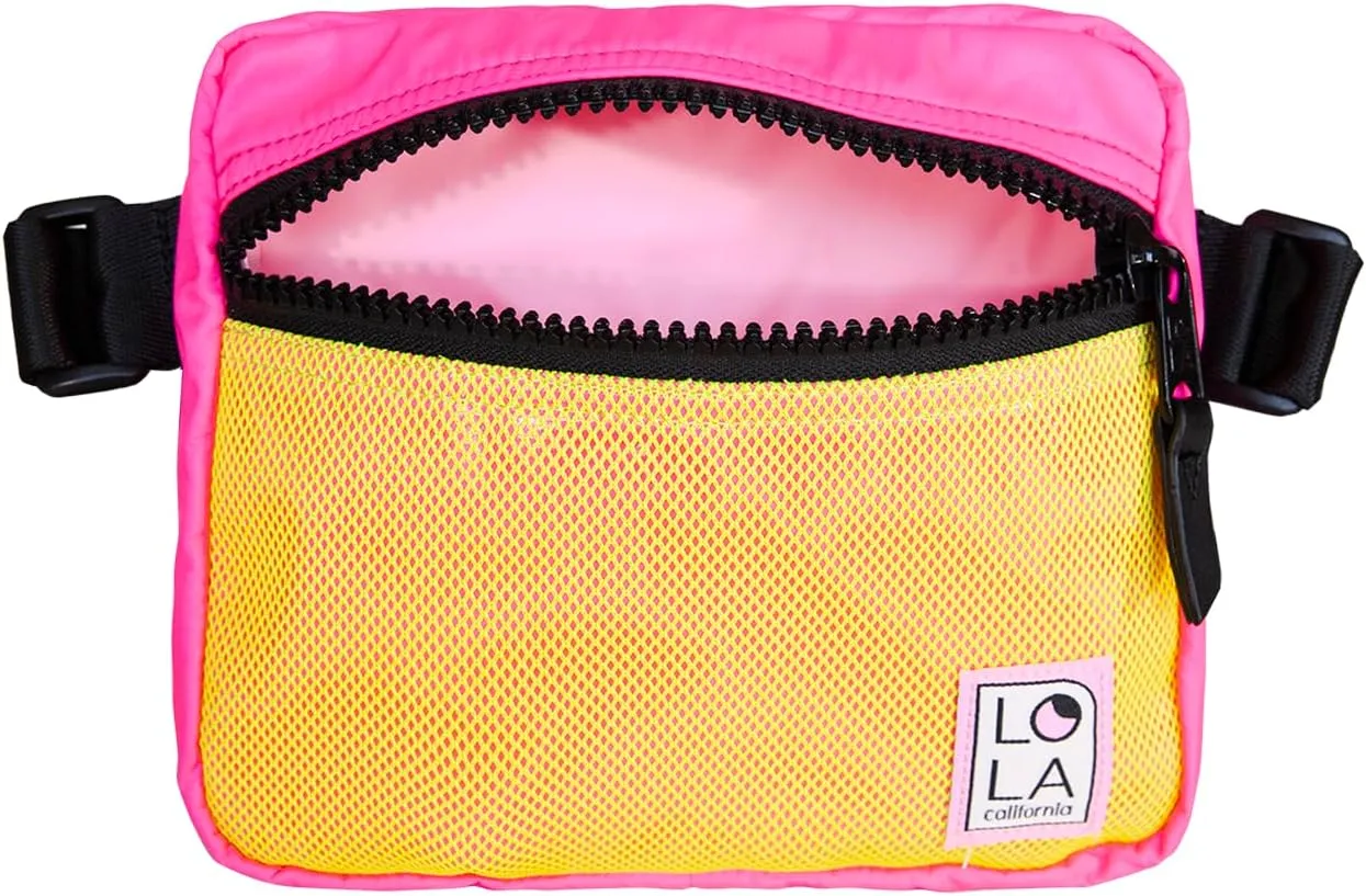 Sleek Hippie Waist Crossbody Fanny Pack Nylon Bag
