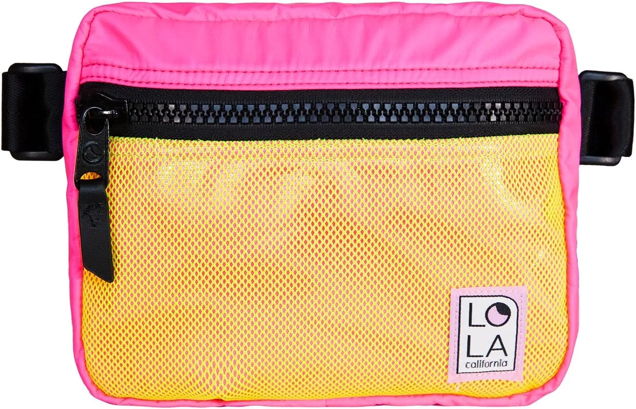 Sleek Hippie Waist Crossbody Fanny Pack Nylon Bag