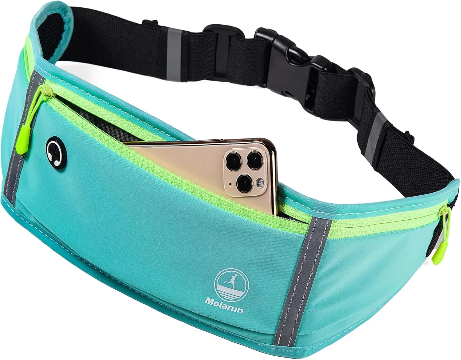 Slim Running Belt, Fanny Packs for Women Men, Waist Pack Running Fanny Pack Money Belt Phone Holder for Running Hiking Cycling Sports