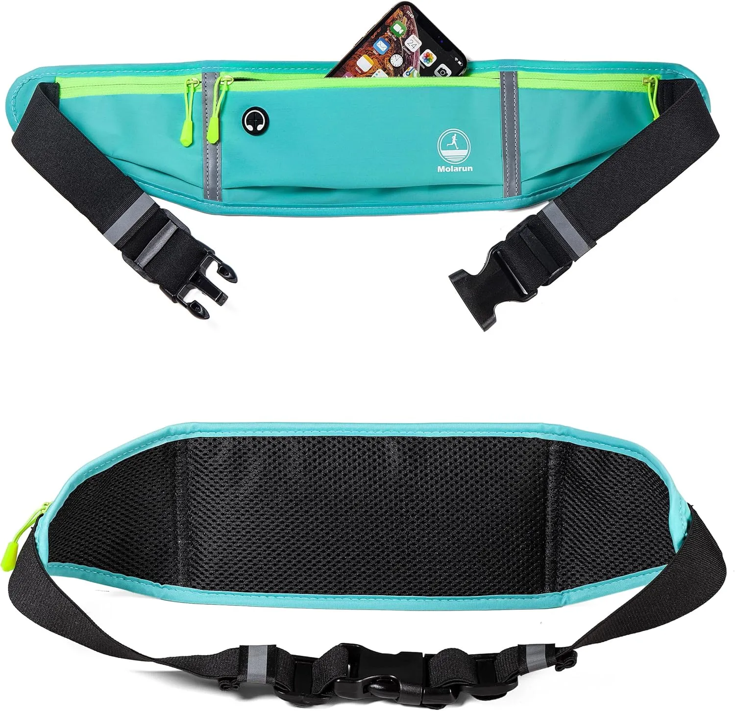 Slim Running Belt, Fanny Packs for Women Men, Waist Pack Running Fanny Pack Money Belt Phone Holder for Running Hiking Cycling Sports