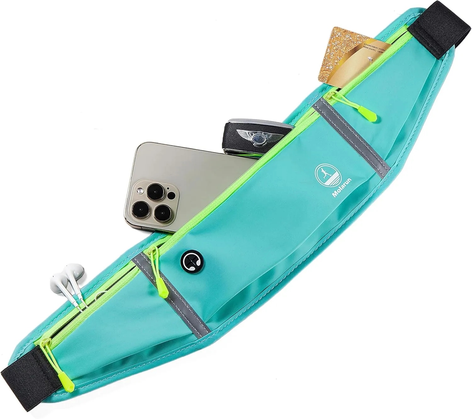Slim Running Belt, Fanny Packs for Women Men, Waist Pack Running Fanny Pack Money Belt Phone Holder for Running Hiking Cycling Sports