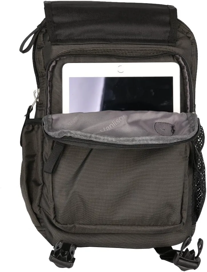 Sling Bag Backpack Cross Body Messenger Bag Shoulder Backpack Travel Rucksack Black