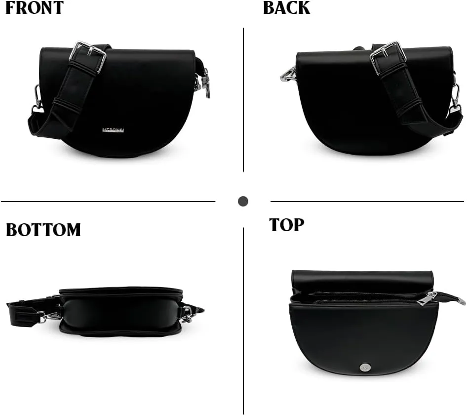 Small Crossbody Bags for Women Trendy Sleek Design Handbags Quality Leather Flap Zipper Closure Adjustable Strap