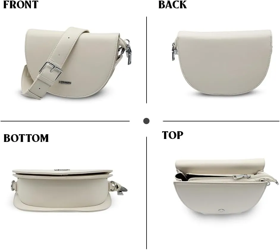 Small Crossbody Bags for Women Trendy Sleek Design Handbags Quality Leather Flap Zipper Closure Adjustable Strap