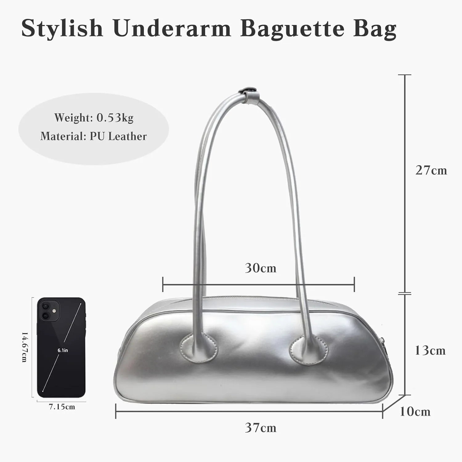 Small Handbag for Women - PU Leather Shoulder Bag with Top Handle - Waterproof Fashion Hobo Bag