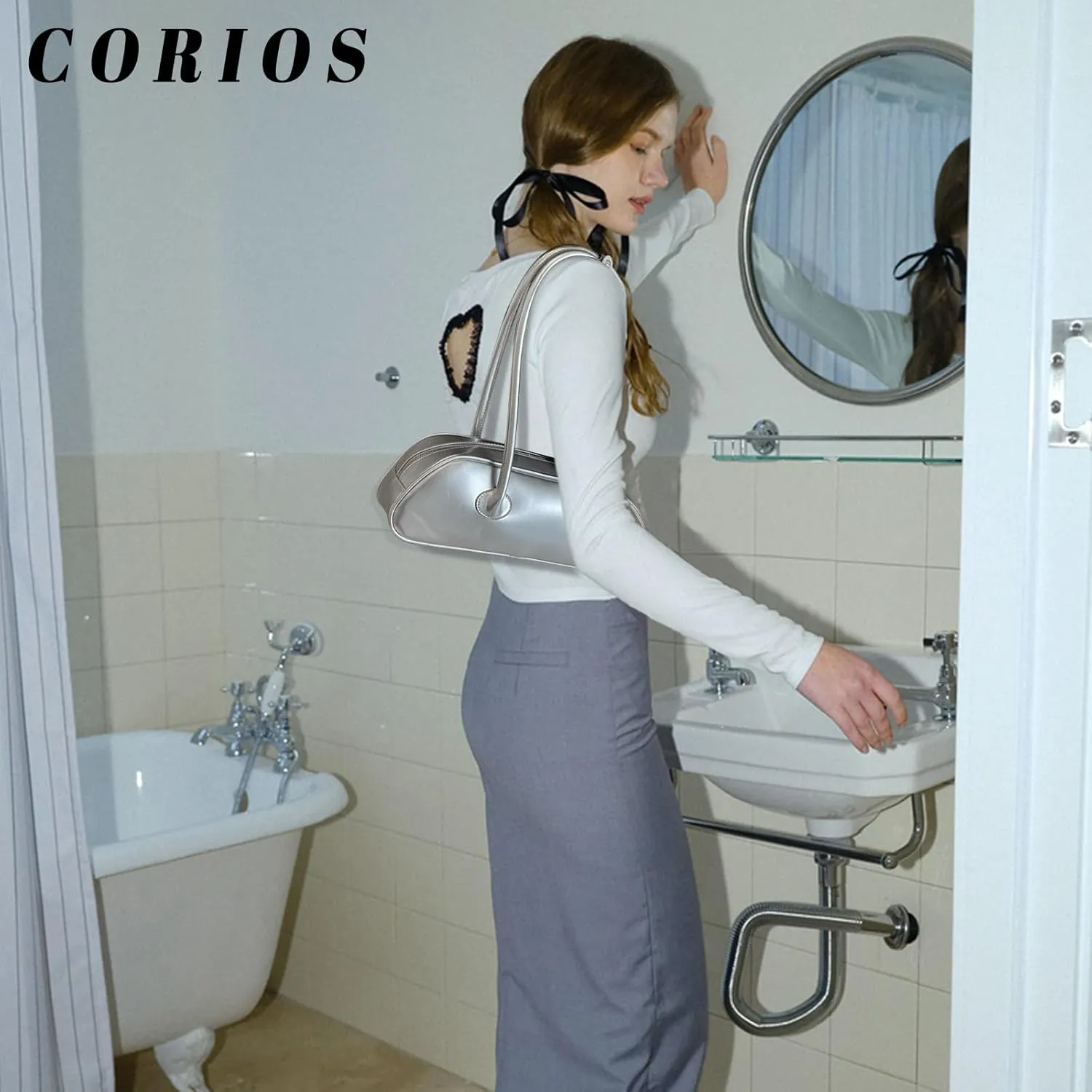 Small Handbag for Women - PU Leather Shoulder Bag with Top Handle - Waterproof Fashion Hobo Bag