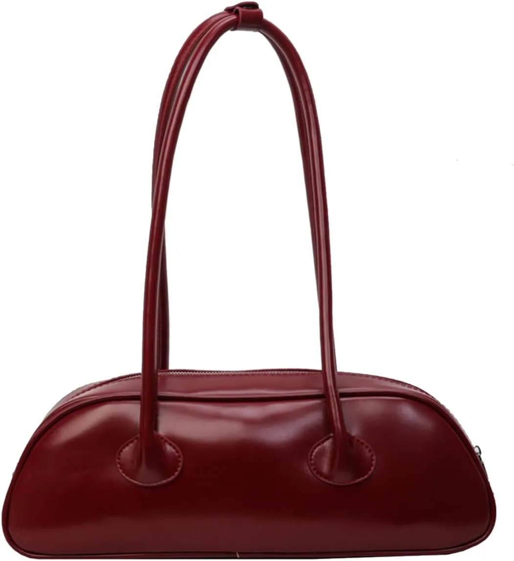 Small Handbag for Women - PU Leather Shoulder Bag with Top Handle - Waterproof Fashion Hobo Bag