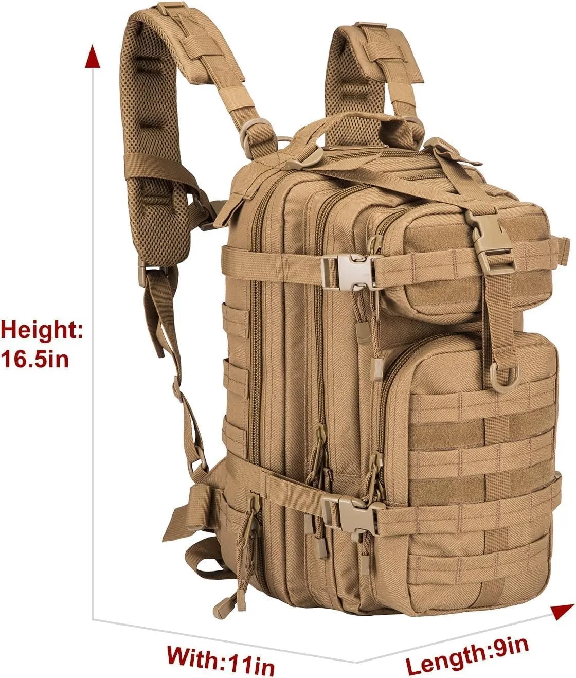 Small Military Tactical Backpack Army Assault Rucksack GYM Hiking Bug Out Bag