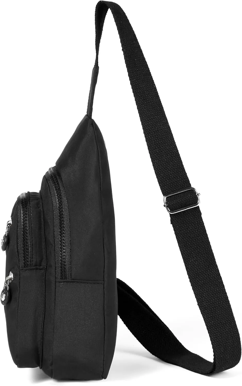 Small Sling Bag Crossbody Bags for Women, Sling Backpack Daypack Fanny Pack Cross Body Bag for Outdoors Hiking Traveling - Black