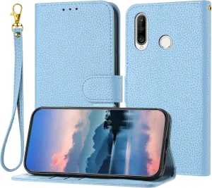 Smartphone Flip Cases Wallet Case Compatible with Huawei P30 Lite/Nova 4e/honor 20S /honor 20 Lite for Women and Men,Flip Leather Cover with Card Holder, Shockproof TPU Inner Shell Phone Cover & Kicks