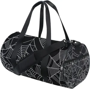 Spider Web Duffel Bag,Canvas Travel Bag for Gym Sports and Overnight
