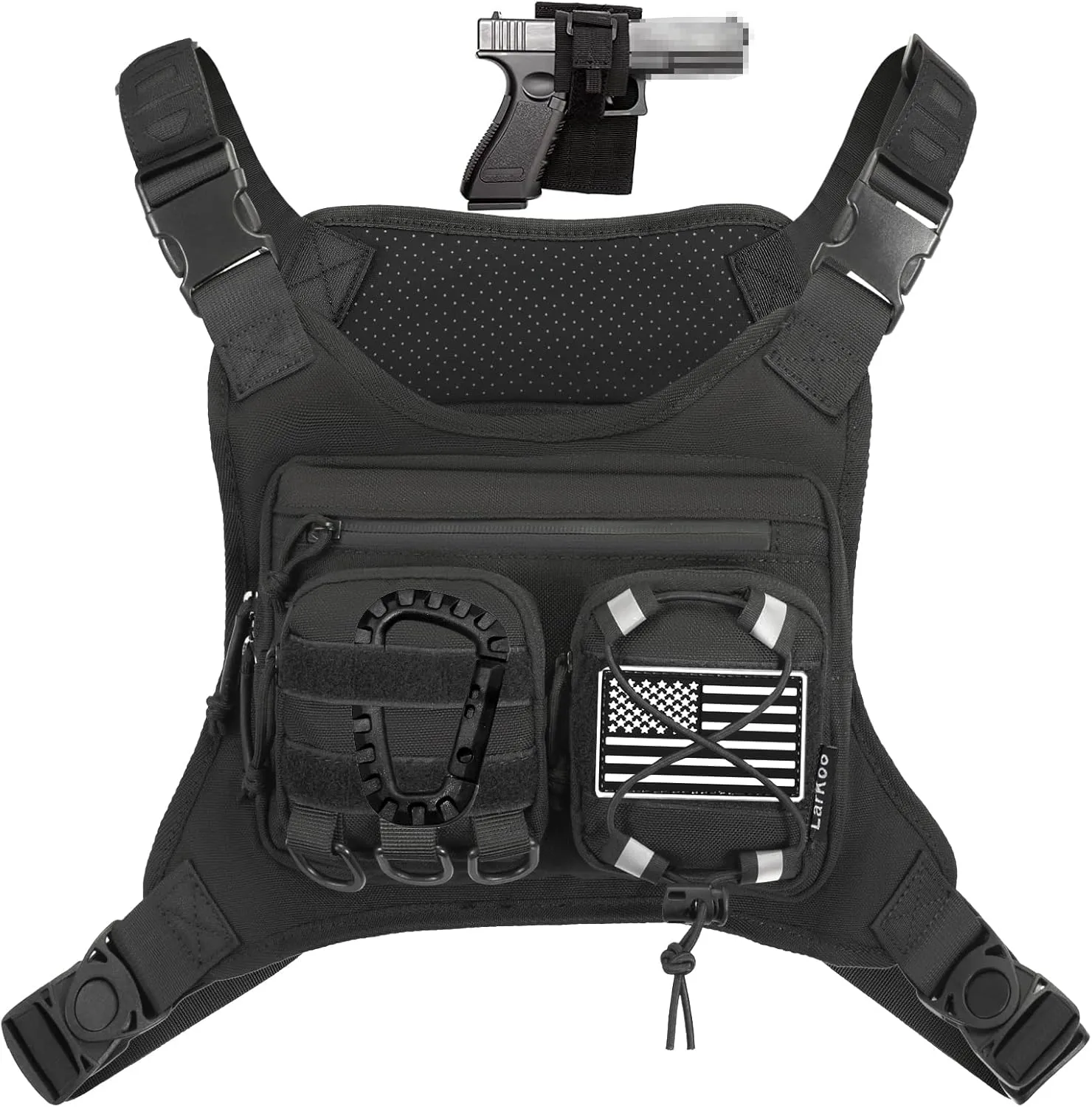 Sports Chest Holster Bag EDC Pouch Bag IFAK Chest Pack for Running