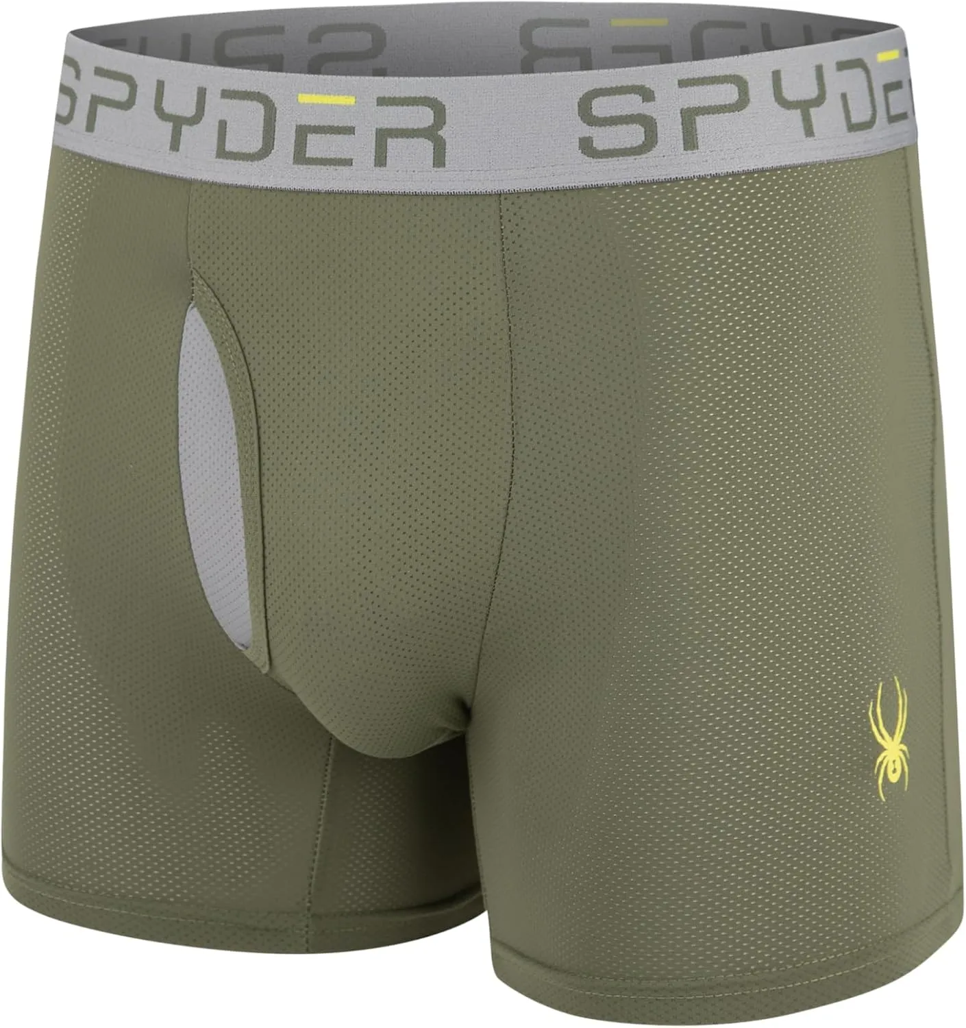 Spyder Performance Mesh Mens Boxer Briefs Sports Underwear/Fly Front