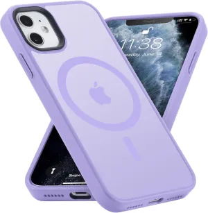 Strong Magnetic Case for iPhone 11 [Compatibilty with MagSafe] Protective Shockproof Cover Phone Case for iPhone 11 6.1" Clove Purple