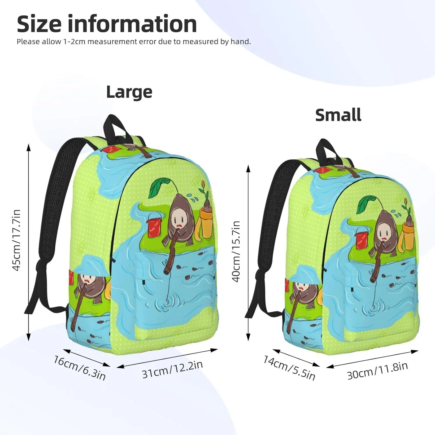 Stylish Canvas Casual Lightweight Backpack For Men, Women,Sunflower Seeds Fishing Laptop Travel Rucksack