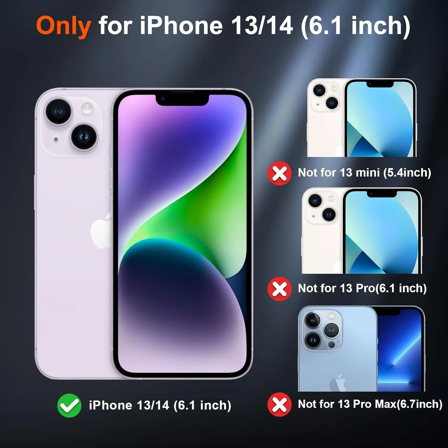 SUPFINE Magnetic for iPhone 14 Case & iPhone 13 Case (Compatible with MagSafe) (Military Grade Drop Protection) Slim Translucent Matte Shockproof Phone Cover,Blue Purple