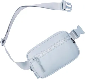 Telena Fanny Packs Crossbody Belt Bag Cross Body Bag Fashionable for Women with Adjustable Strap Light Grey