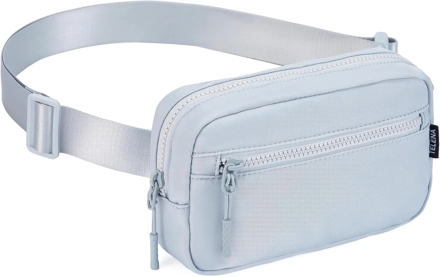 Telena Fanny Packs Crossbody Belt Bag Cross Body Bag Fashionable for Women with Adjustable Strap Light Grey